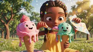Seven Little Toy Ice Creams Drip Drip Drip | Nursery Rhymes for Kids & Baby Songs