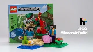 🧱LEGO Minecraft building | The Creeper Ambush Set // ASMR