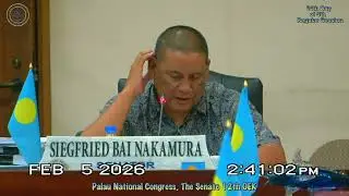 Palau National Congress | 12th OEK, The Senate 24th Day of 5th Regular Session