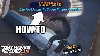 How to One Foot Japan the Tower Poppin Transfer in Los Angeles Tony Hawks Pro Skater 3+4