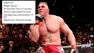 Brock Lesnar insane NFL Combine results