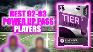 BEST PLAYERS TO USE THE 92-93 POWER UP PASS ON | MADDEN 19 ULTIMATE TEAM