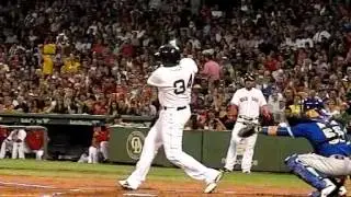 David Ortiz Swing Mechanics - Side View Slow Motion