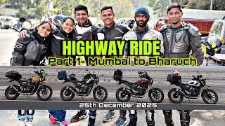 Road Trip - Mumbai to bharuch / Day 1 , Triumph 400x scrambler . #bikelover 
