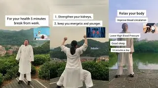 Most Important Tai chi exercise | strength your kidney • relax your body | Wudang Zidong 