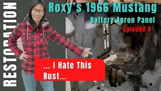Roxy's 66 Mustang | BATTERY APRON PANEL | SPRING COMPRESSOR BUILD | EPISODE 4 | GIT On The Road