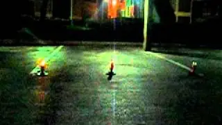 Eflare HZ510s and HZ530 deployed outdoors at night