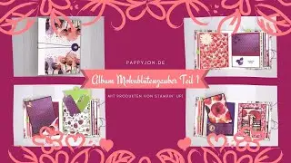 Album Mohnbl&uuml;tenzauber Teil 1 | Stampin' Up! | Pappyjon.de | Anleitung | Dauerwerbung | Minialbum