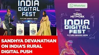 Meta's Sandhya Devanathan In Conversation With MK Anand On India's Rural Digital Push | IDF 2023