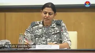 Indian Army briefing on Pakistan misinformation campaign by Wing Commander Vyomika Singh