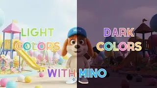 Light and Dark Colors with Mino 🎨🐶 | Kids Learning | Minozi Club