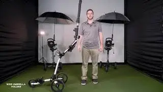 Trilite Golf Push Cart Breakdown | Wide Umbrella Holder