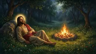 Finally some peace by the campfire with Jesus&hellip;