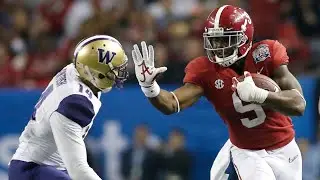 Bo Scarborough&rsquo;s 68 Yard Touchdown Run 2016 CFP Alabama vs Washington (4K60fps)