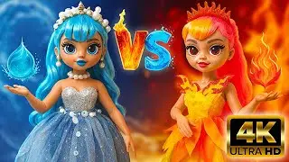 🔥💧 Кукла Огонь, Вода или Принцесса Пич 💖 Грандиозный челлендж по перевоплощению кукол!