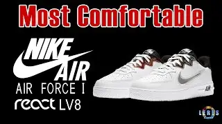NIKE AIR FORCE 1 REACT LV8 - Most Comfortable AF-1 (unboxing/review)