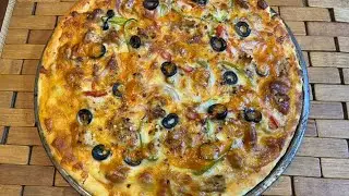 Creamy Peri Peri Pizza Recipe By Saima&rsquo;sKitchen | How to make Peri Peri Pizza | Chicken Pizza 
