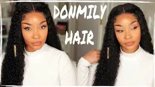 GORGEOUS 5X5 HD LACE CLOSURE CURLY WIG| FT. DONMILY HAIR