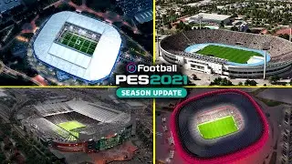 🔥 PES 2021 - Amazing Stadiums From Above ✅ Camp Nou, Old Trafford, Allianz, Maracan&atilde; | Fujimarupes
