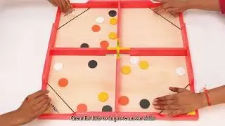 Clapjoy 4 in 1 Fastest Finger First Board Games for Adults & Kids
