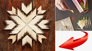 EASY MATCH STICK ART AND CRAFT/BEAUTIFUL WALL DECORATION /SIMPLE CRAFT