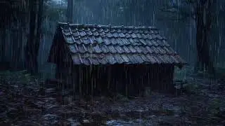 ​Relaxing Thunderstorm Sounds: Heavy Rain on a Rustic Cabin in the Woods (Sleep & Study)