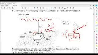 Exercise 2 Pressure Question 1 and 2 Cambridge IGCSE O level Physics 0625/0972/5054 Lesson 34b