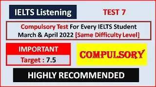 March & April 2022 IELTS IELTS Listening Test || March 2022 IELTS Exam Prediction