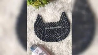 شنطة خرز نصف دائرة | طريقة عمل بسيطة ومميزة (الجرء الأول) #yara_accessories #handmade #beads #bags