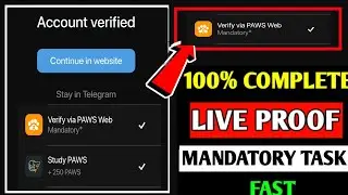 Paws Verify via PAWS Web New Task | How to Connect Solana wallet in Paws | Paws Airdrop Claim Task