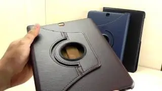 ОБЗОР: Оригинальный Поворотный Кожаный Чехол-Подставка для Samsung Galaxy Tab S2 SM-T810/ T815 9,7