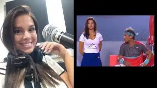 Rafael Nadal and the Most Beautiful Ball Girl in the World &bull; Rio Open 2014