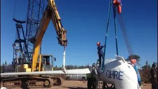 How Wind Turbines Are Built | FD21-50kW Installation in Canada