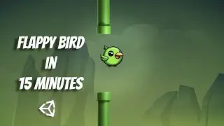 How to Make a FLAPPY BIRD Game in UNITY in 15 Minutes | Complete Beginner #gamedevelopment
