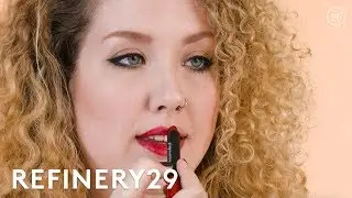 Taylor Swift Inspired Winged Liner And Red Lip Tutorial | Short Cuts | Refinery29