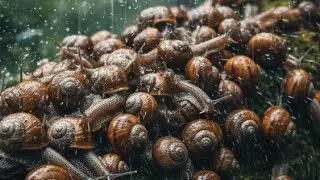 Rare Phenomenon: A Sea of Snails Covers the Yard!