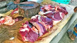 Meat Cutting and Processing | Fast Meat Cutting Market | Round Part Cutting of Beef
