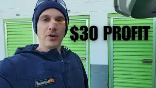 Buying a Storage Unit From Start to Finish (Bike, Shovels, $30 Profit)