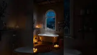 Peaceful Home in Nature, Cozy Night, Comfort and Peace, Relaxing Vibes