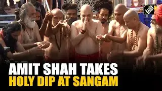 Maha Kumbh 2025: Home Minister Amit Shah takes holy dip in Triveni Sangam