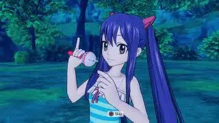 FAIRY TAIL Game Wendy sky sister's dance (swimsuit outfit ver)