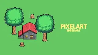 Pixel Forest Scene - Pixelart Speedart