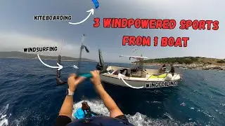 3 WINDPOWERED SPORTS FROM 1 BOAT - ISLAND ADVENTURE 🏄&zwj;♂️🤙