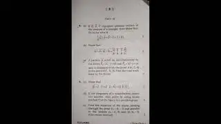 Tripura University BSC 1st semester mathematics question paper 2022-2023