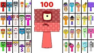 Numberblocks Sprunki Evolution Show(1- 100): Sprunki OC Numberblocks One to One Hundred | Animation