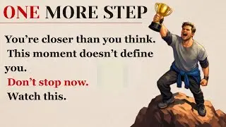 How to Never Give Up on Your Goals || Learn English Through Motivation 🔥 || Graded Reader ✅️