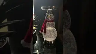 Bath & Body Snowman Glitter Candle Holder