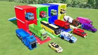 Transporting Dump Truck, Cement Mixer, Tractor Dump Tipper & Fire Rescue &ndash; FS22