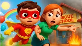 Big Fire Rescue! 🚒 3D Animation Full Hindi Story! Ambulance & police Car Supper Hero for Kidsv