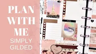 PLAN WITH ME | Simply Gilded First Class Stickers | April 2020 Subscription Box